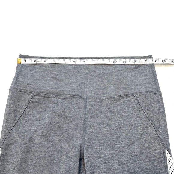 Athleta  Chaturanga High Rise Leggings Gray Stripe - Picture 9 of 11